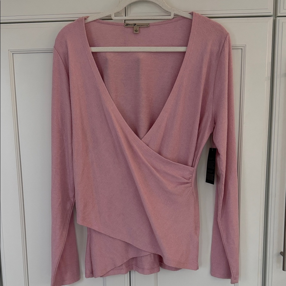 NWT 💥 Seven7 Brand Pink Wrap Sweater